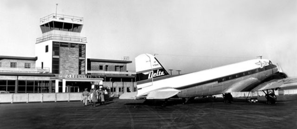 Historic Greenville airport commercial terminal