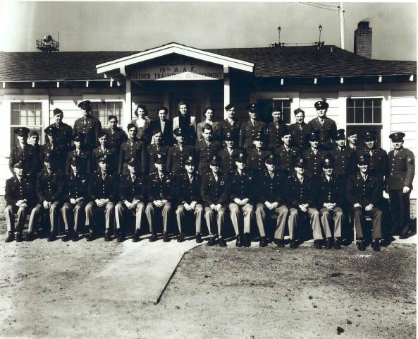 Military glider training personnel at Greenville Municipal Airport