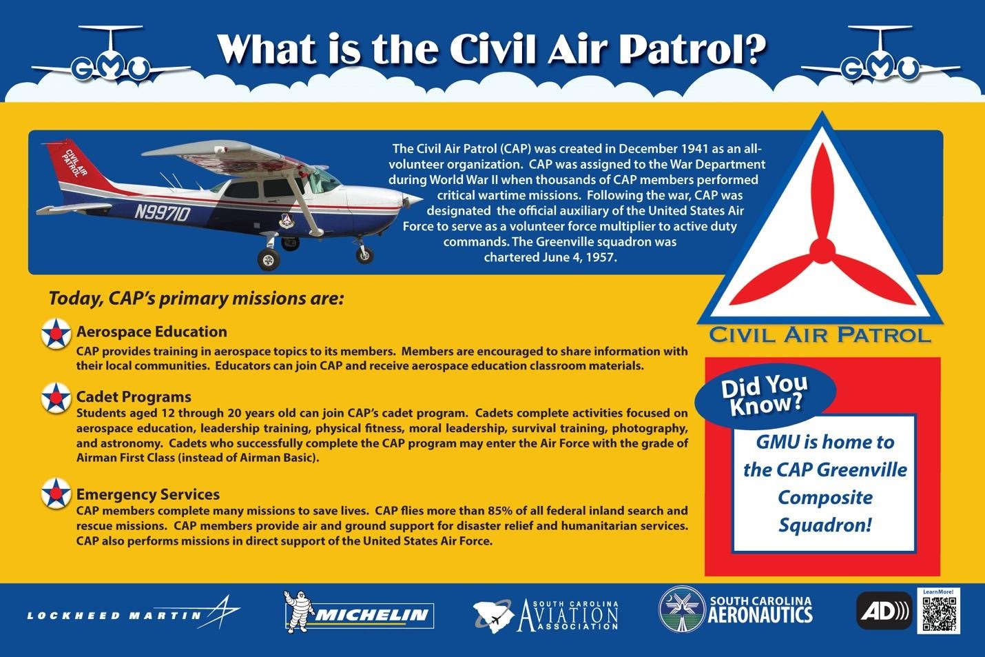 What Is the Civil Air Patrol? educational sign